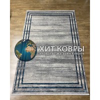 Турецкий ковер Flora 8305 Серый-голубой